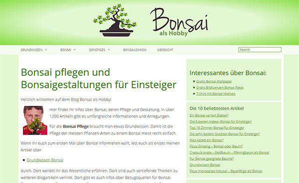 Blog: Bonsai als Hobby